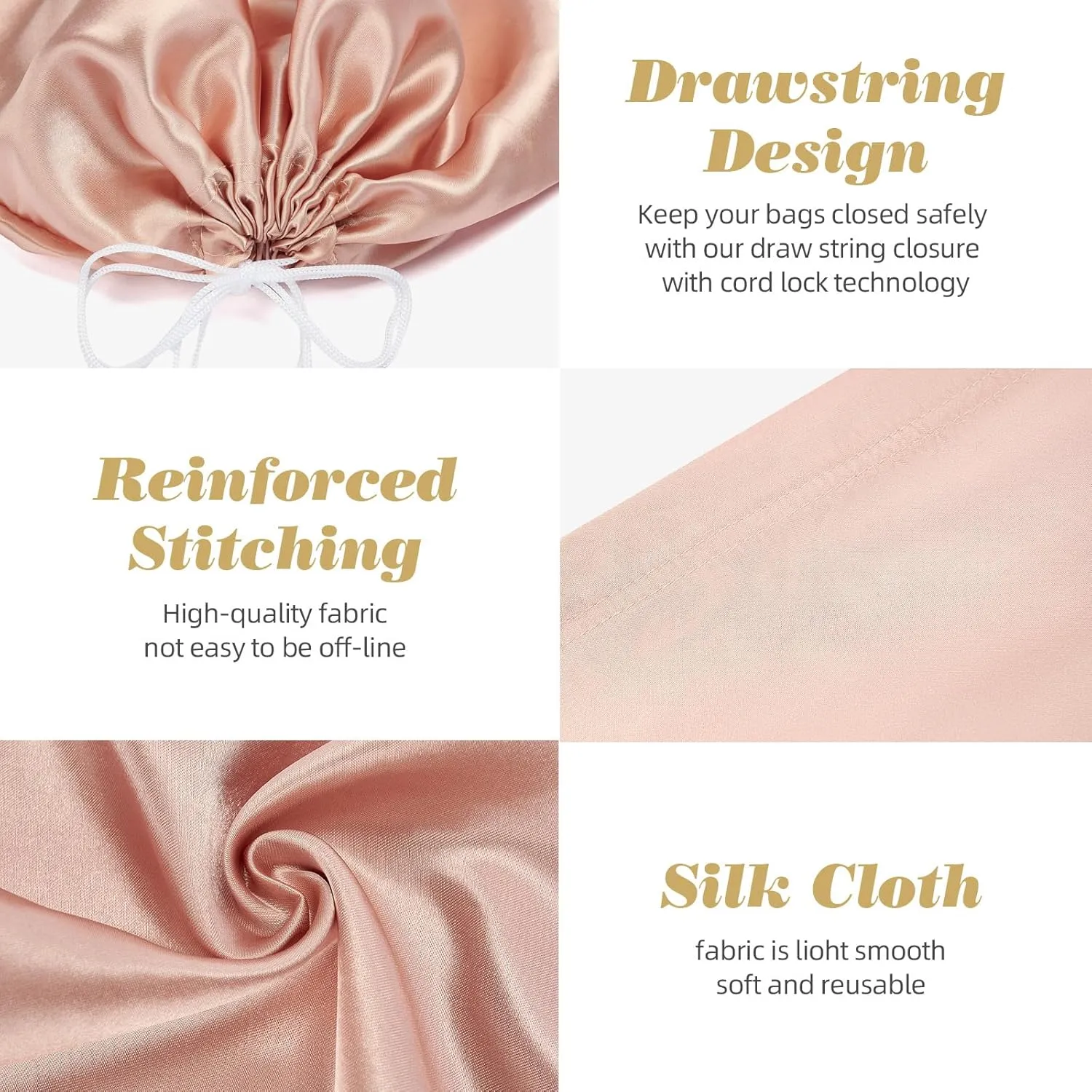 12 Pack Dust Bags for Handbags Travel Storage Pouch Silk Cloth Bag With Drawstring Large Storage Pouch for Handbag Purse Shoes Boots