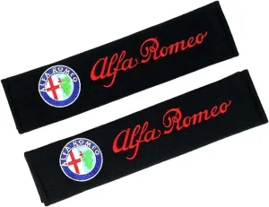 2 PCS Car Seat Belt Cover, Car Seat Belt Pads for Alfa Romeo Giulietta Giulia Stelvio Mito 147 156 159 166, Safety Seatbelt Shoulder Strap Covers Protect Your Neck and Shoulder