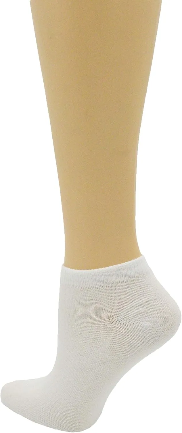 48 Pairs Womens Low Cut Ankle Socks, Comfortable Lightweight Breathable Athletic Bulk Pack Wholesale