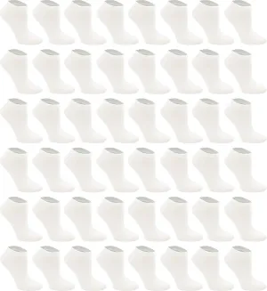 48 Pairs Womens Low Cut Ankle Socks, Comfortable Lightweight Breathable Athletic Bulk Pack Wholesale