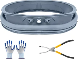 5304505004 Washer Door Gasket Replacement Compatible with Frigidaire Electrolux Washer Door Seal, 5304505004 Front Load Washing Machine Door Bellow Boot Gasket Replace Parts 5304516744 5304505239