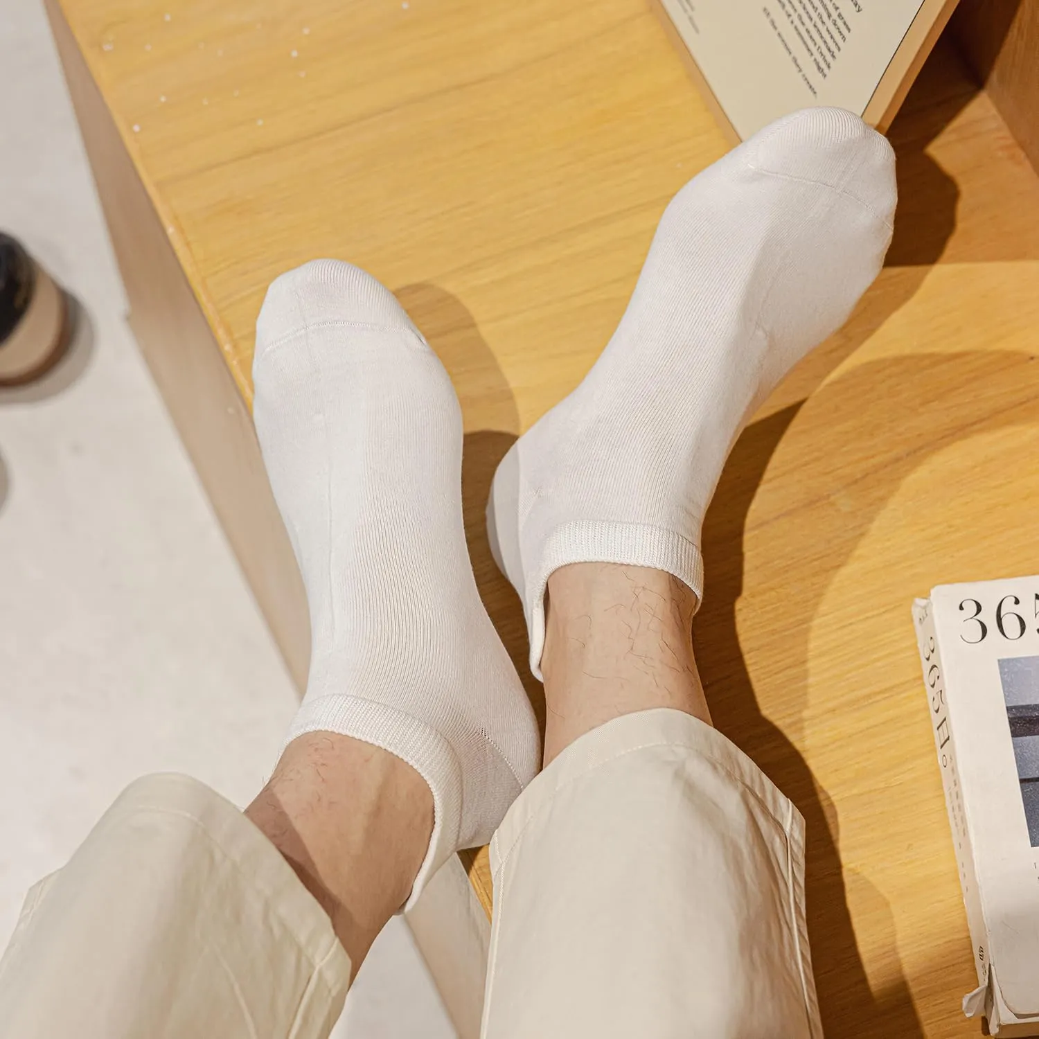 6 Pairs Ankle Socks for Men, Cushioned Low Cut Casual Socks Mens Ankle Socks With Heel Tab Size 7-11
