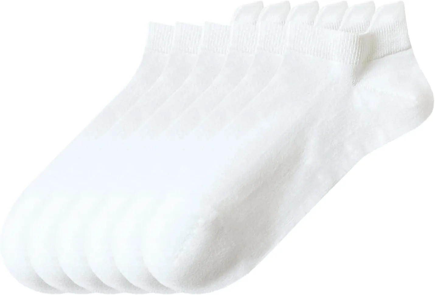 6 Pairs Ankle Socks for Men, Cushioned Low Cut Casual Socks Mens Ankle Socks With Heel Tab Size 7-11