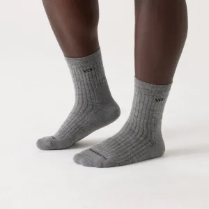 9001 Men's Solid Cushioned Micro Crew Socks by Wide Open Socks