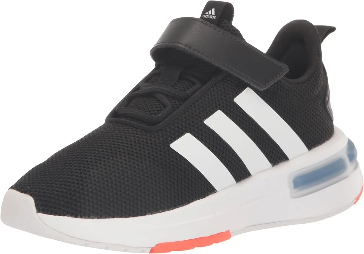 adidas Racer Tr23 Legacy Sneaker, Black/White/Solar Red, 11 US Unisex Little Kid