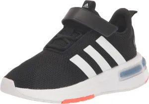 adidas Racer Tr23 Legacy Sneaker, Black/White/Solar Red, 11 US Unisex Little Kid