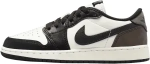 Air Jordan 1 Low OG Wolf Grey Big Kids' Shoes (CZ0858-102, Sail/Dark Mocha/Black) Size 6