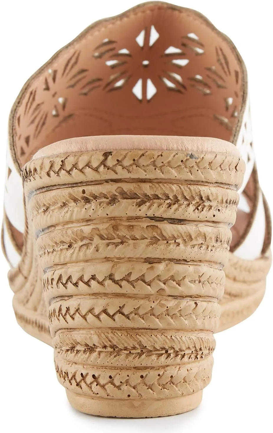 Alexis Leroy Women's Open Toe Comfort Strappy Wedge Slide Sandals