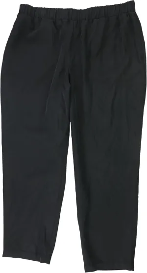 Alfani Womens Black Cropped Pants M