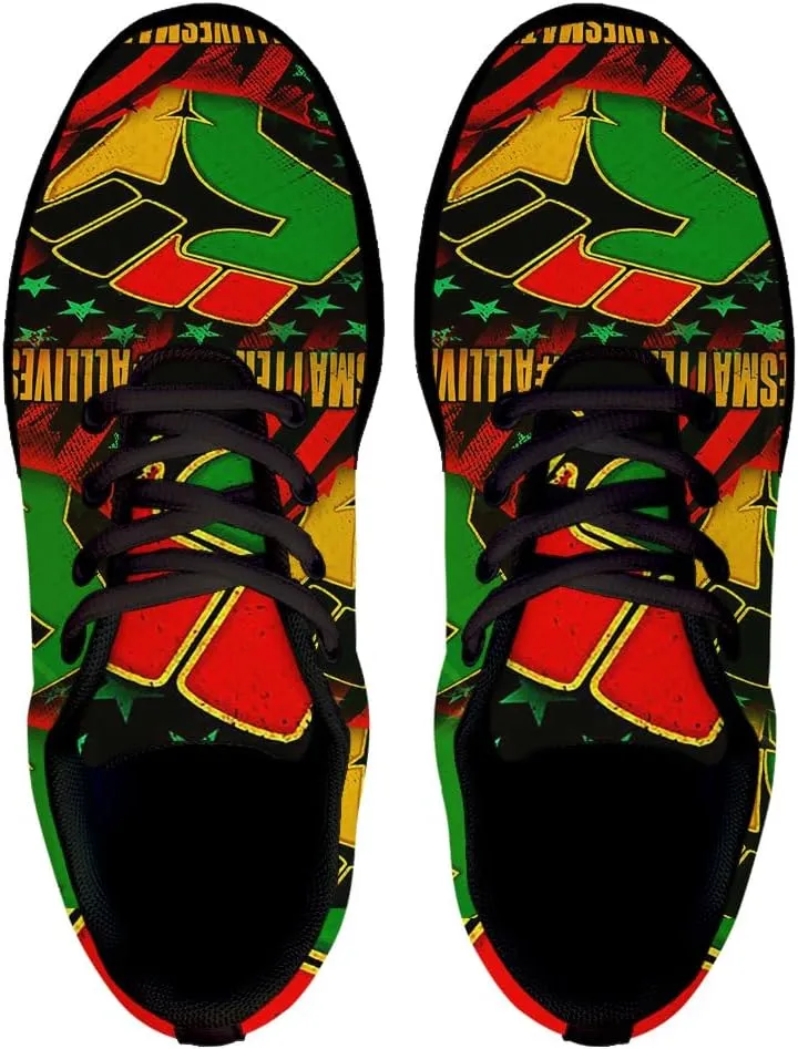 All Lives Matter African American Shoes for Women Men Trail Running Casual Fashion Sneakers Slip-on Tennis Shoes