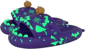 allgala Shark Slides for Women Men and Big Kids Novelty Soft Slippers Open Toe Shark Sandals Cushioned Slides Beach Pool Shower Cruise Slippers with Comfy Cushioned Thick Sole