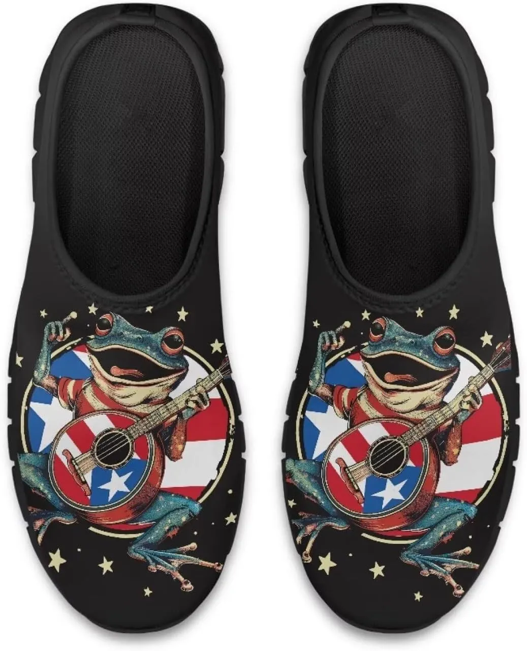 American Flag Mens Slip On Running Walking Shoes Lightweight Fashion Gym Sneakers Non Slip Workout Shoes Breathable Loafer SizeUS 5-14