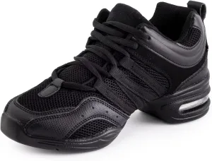 ARCLIBER Women's Jazz, Tap, Zumba Dance Shoes, Black, US Women's Size, Modern, Casual, Mid-Heel, Mesh, Lace-Up, Athletic Sneaker