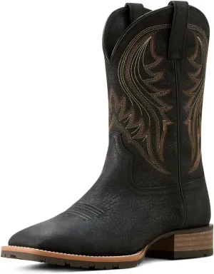 Ariat Men's Hybrid Rancher Cowboy Boot, Jasper Black, 12 Wide