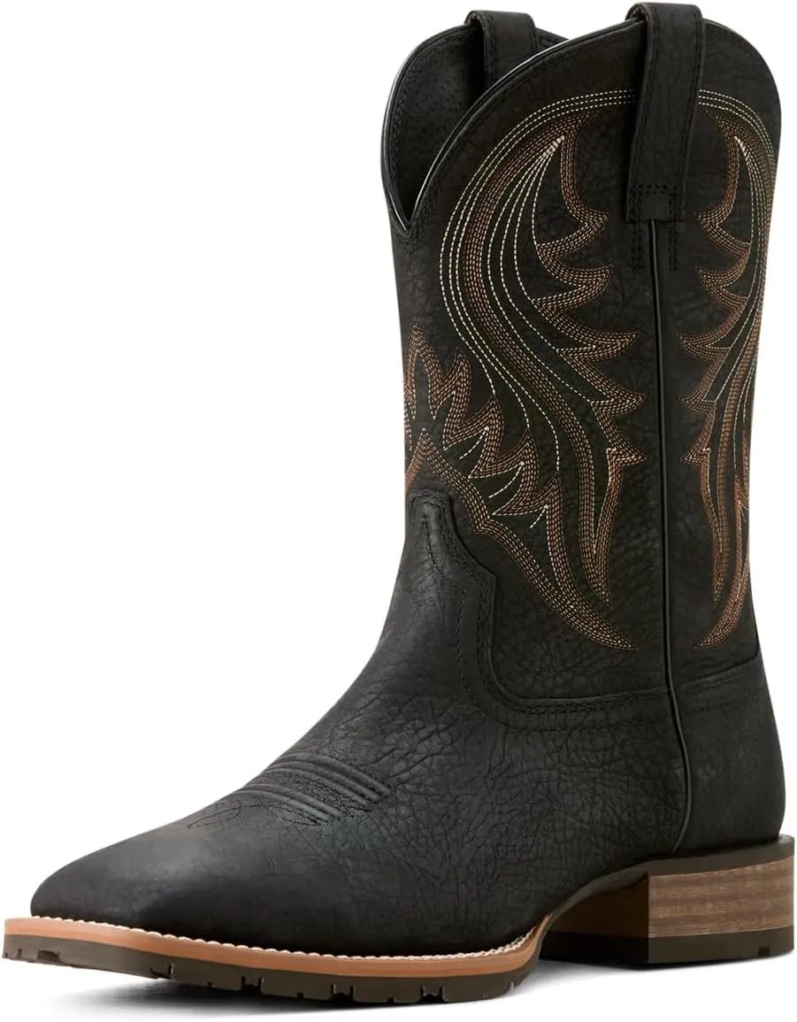 Ariat Men's Hybrid Rancher Cowboy Boot, Jasper Black, 12 Wide