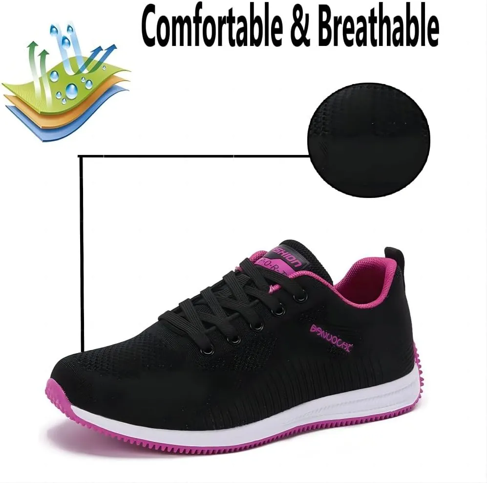 Asifn Women's Casual Sneakers Lightweight Wide Toe Breathable Mesh Running for Gym Athletic Shoes