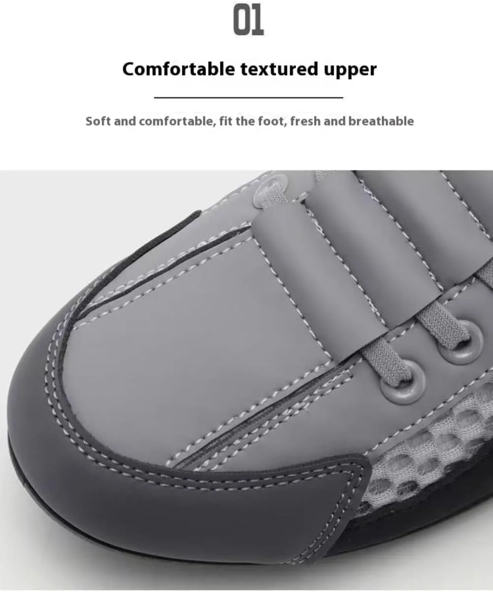 Backless Tennis Shoes for Men Wide Mule Sneakers Slip on House Slippers Platform Lace Up Mesh Breathable Lightweight Casual Walking Slides Office Business Casual Sport Shoes Running Travel Driving