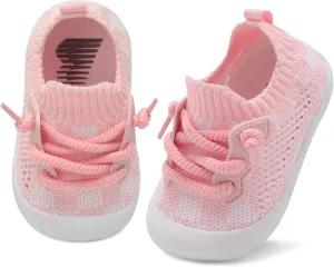 BARERUN Baby Shoes Baby First Walking Shoes Infant Sneakers Wide Barefoot Slip on Soft Sole Boys Girls Crib Shoe Toddler Breathable Lightweight House Socks