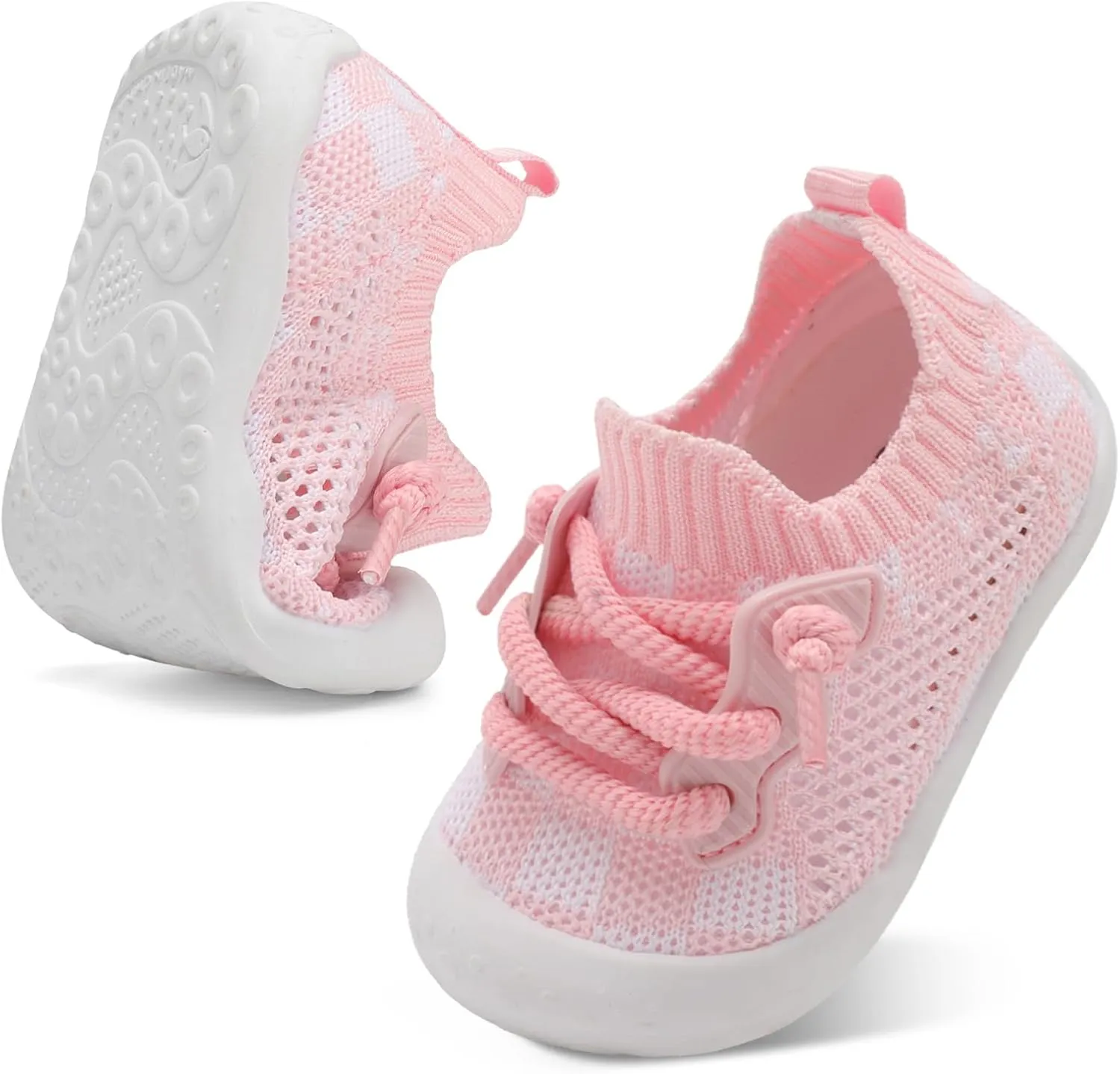 BARERUN Baby Shoes Baby First Walking Shoes Infant Sneakers Wide Barefoot Slip on Soft Sole Boys Girls Crib Shoe Toddler Breathable Lightweight House Socks