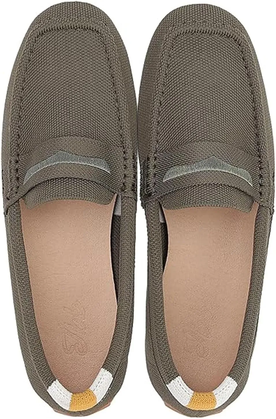 Bealin Womens Knit Driving Loafers Slip On Flat Boat Shoes Penny Breathable Moccasins Knit Loafers Shoes