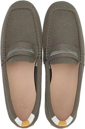 Bealin Womens Knit Driving Loafers Slip On Flat Boat Shoes Penny Breathable Moccasins Knit Loafers Shoes