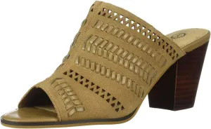 Bella Vita Women's Koraline Slide Sandal on Block Heel Mule