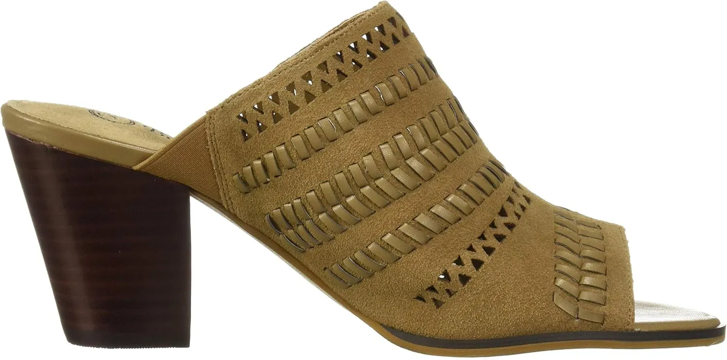 Bella Vita Women's Koraline Slide Sandal on Block Heel Mule