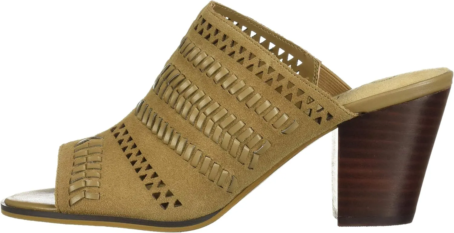 Bella Vita Women's Koraline Slide Sandal on Block Heel Mule