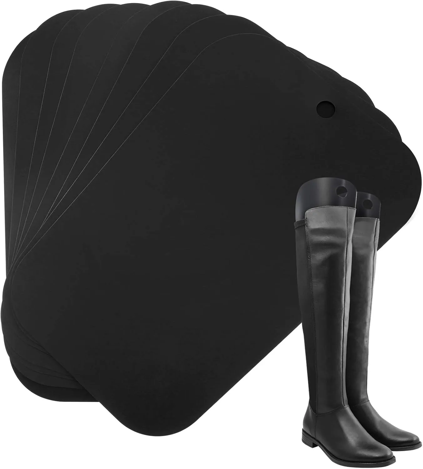 Bememo 20 Pieces (10 Pairs) Boot Shapers for Tall Boot Shaper Form Inserts for Women and Men