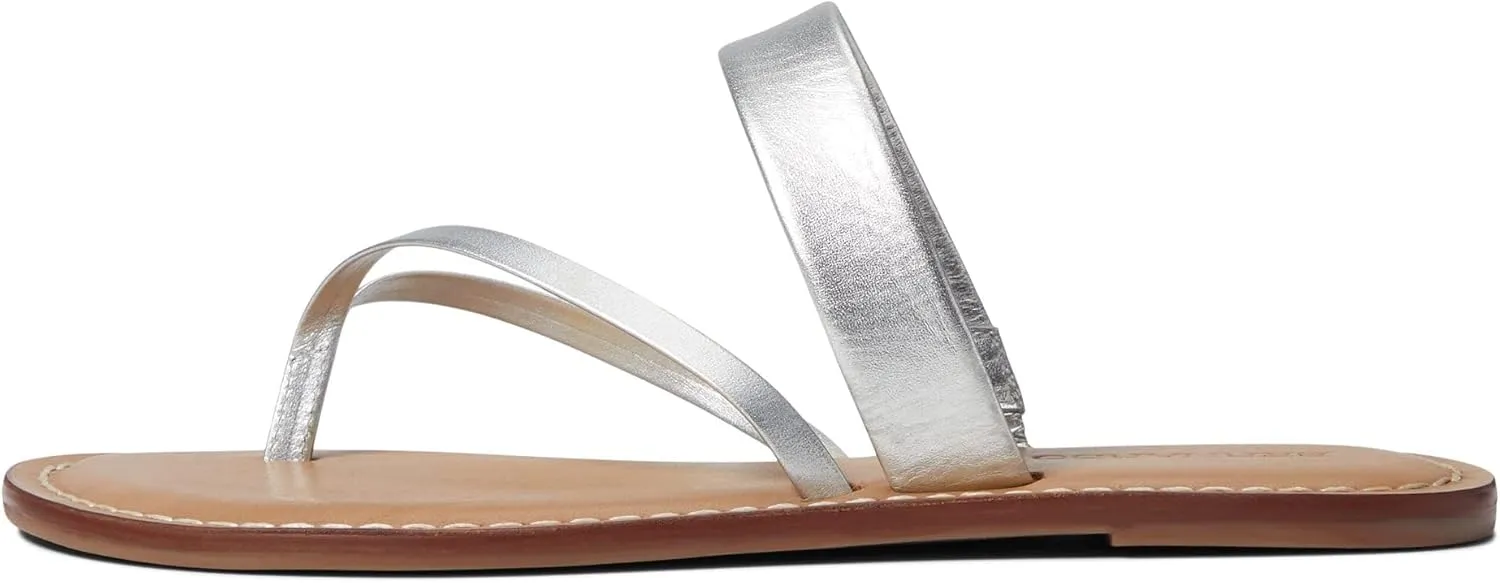 Bernardo Leia - Flats for Women - Leather Upper - Lightly Padded Insole - Open Toe - Man-Made Outsole