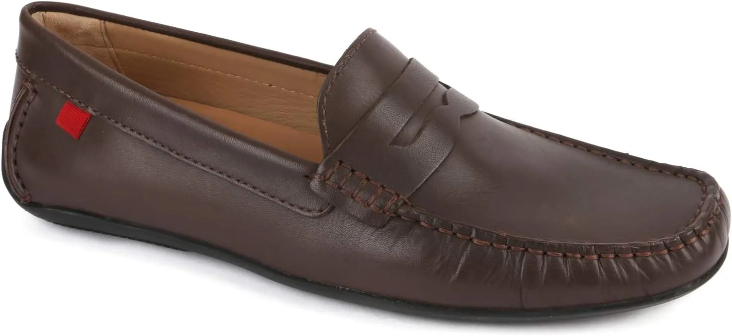 Big Boys/Mens Casual Comfortable Genuine Leather Lightweight Driving Moccasins Classic Fashion Penny Loafer Slip On Breathable Driving Loafer