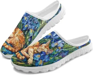 Binienty Clogs for Women Slip on Mesh Mule Shoes Arch Support Garden Clogs with EVA Sole