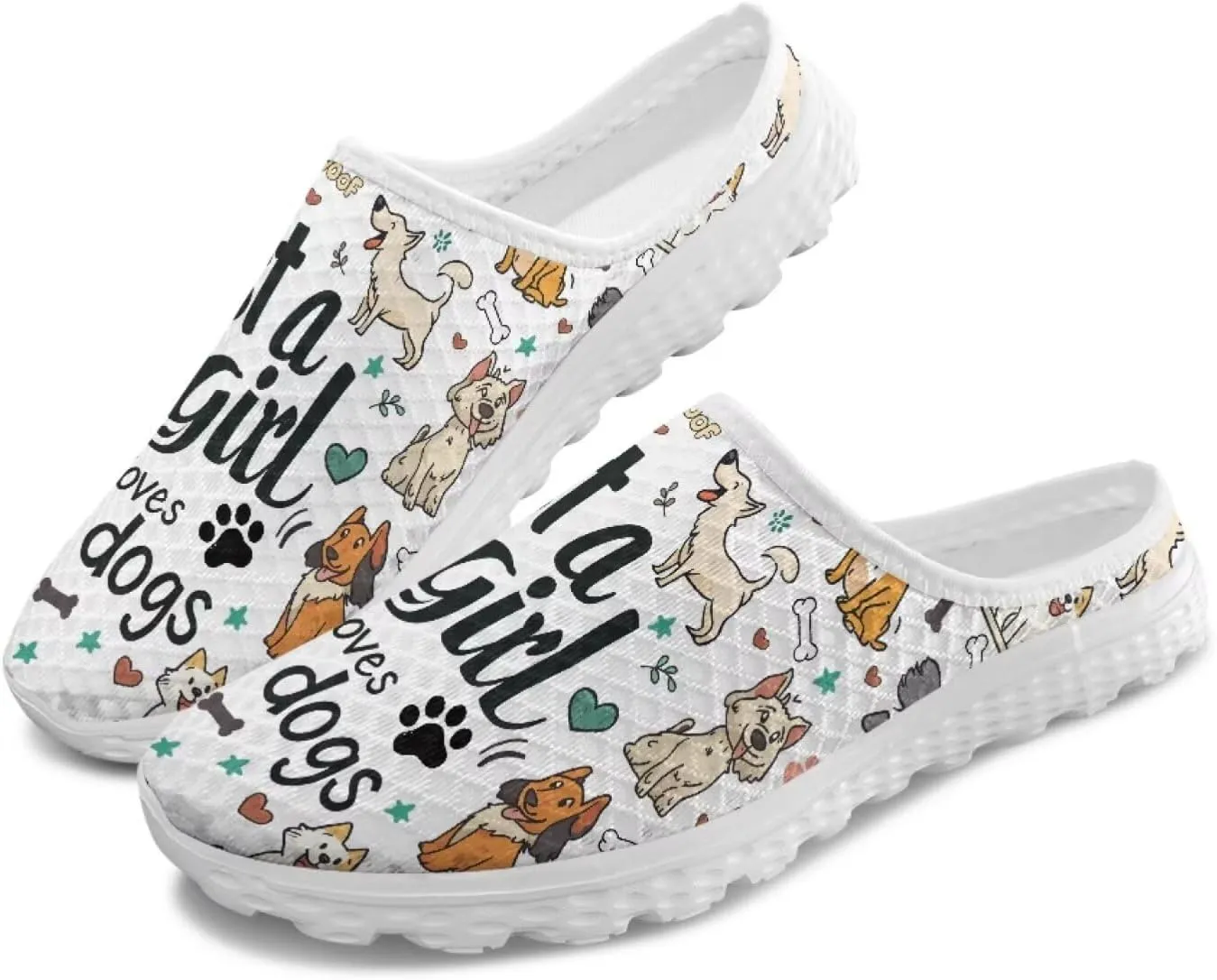 Binienty Women Wide Width Mesh Slippers Fashion Slip on Mule Shoes Breathable Ladies Outdoor Garden Loafers