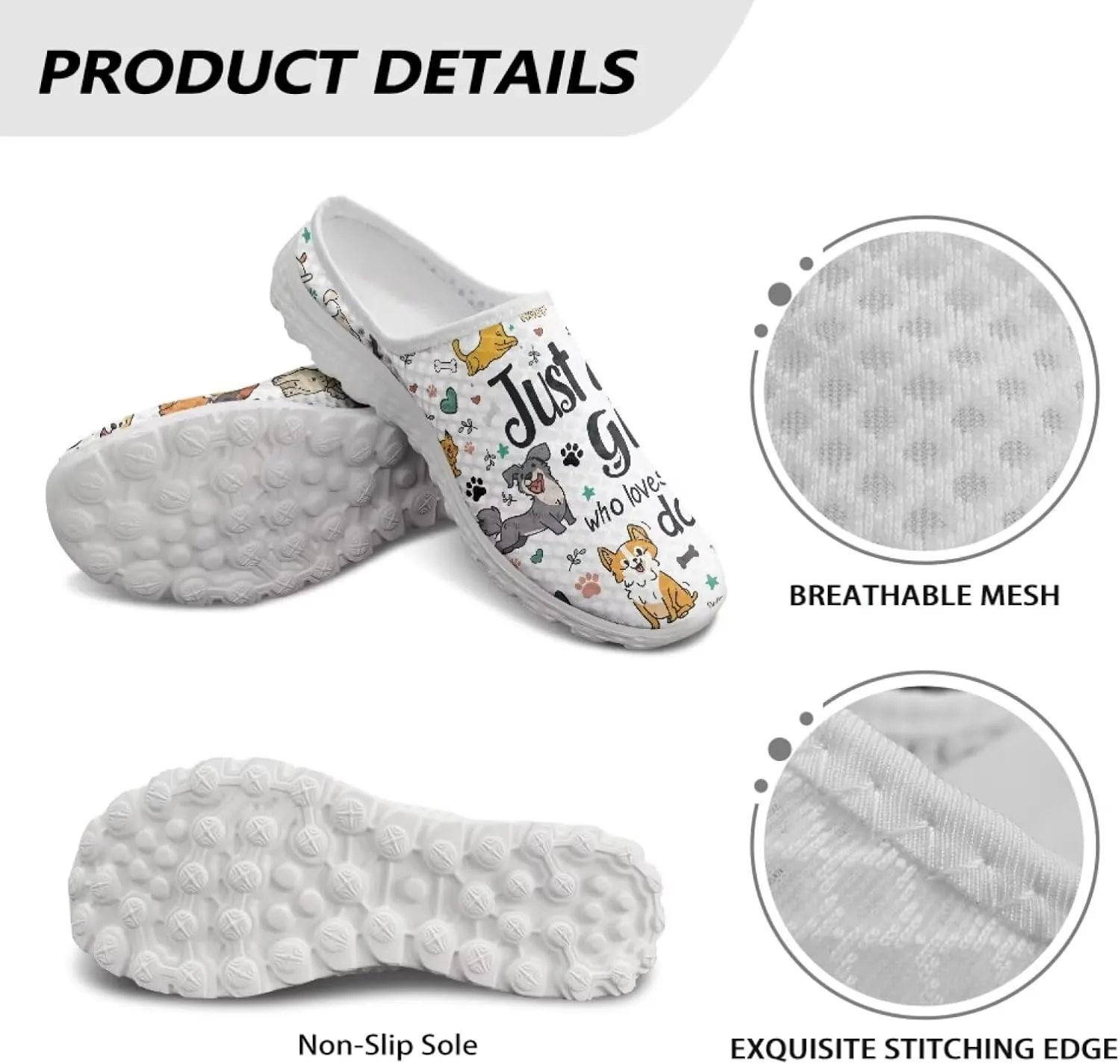 Binienty Women Wide Width Mesh Slippers Fashion Slip on Mule Shoes Breathable Ladies Outdoor Garden Loafers