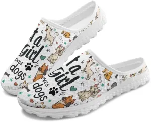 Binienty Women Wide Width Mesh Slippers Fashion Slip on Mule Shoes Breathable Ladies Outdoor Garden Loafers