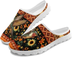 Binienty Womens Mule Shoes Slip on Mesh Garden Clogs Fashion Four Seasons Walking Shoe Outdoor Footwear