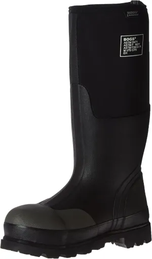 Bogs Men's Forge Steel Toe Waterproof Rubber Work Rain Boots