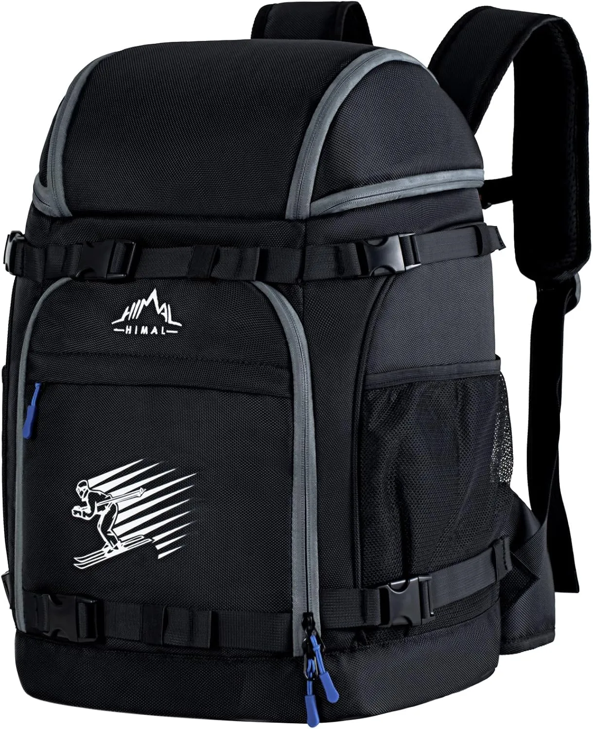 Boot Bag, 50L Ski Backpack for Helmet, Goggles, Gloves, Skis, Snowboard & Accessories