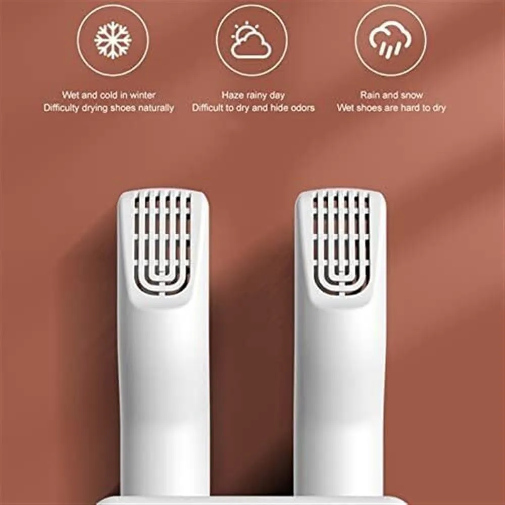 Boot Dryer Electric Shoes Dryer Machine Fast Dryer Heater Dehumidifier Device Foot Warmer Heater for Home Portable Shoe Dryer (Color : White)