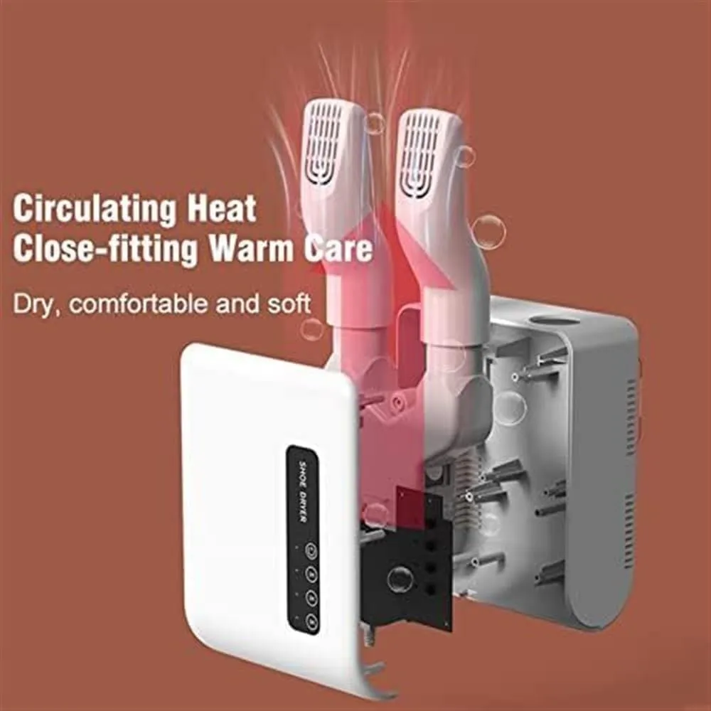 Boot Dryer Electric Shoes Dryer Machine Fast Dryer Heater Dehumidifier Device Foot Warmer Heater for Home Portable Shoe Dryer (Color : White)