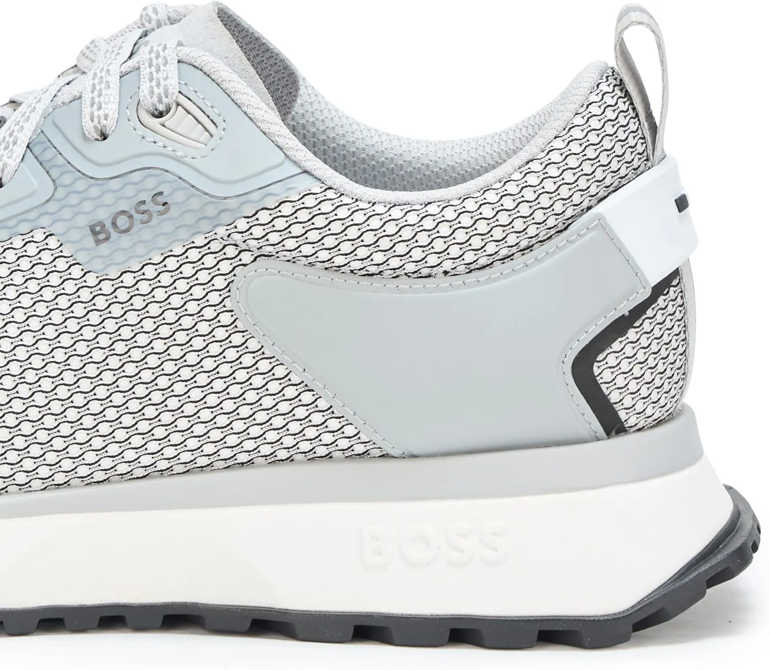 BOSS Men's Big Logo Mesh Mix Lace Up Sneaker
