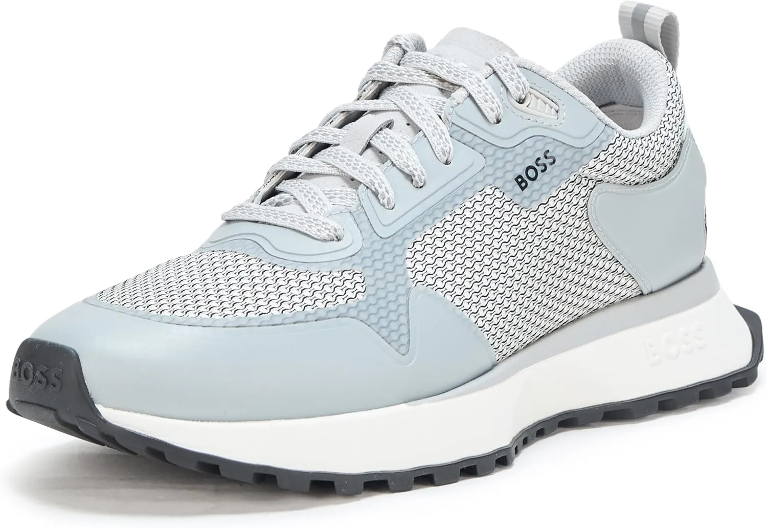 BOSS Men's Big Logo Mesh Mix Lace Up Sneaker