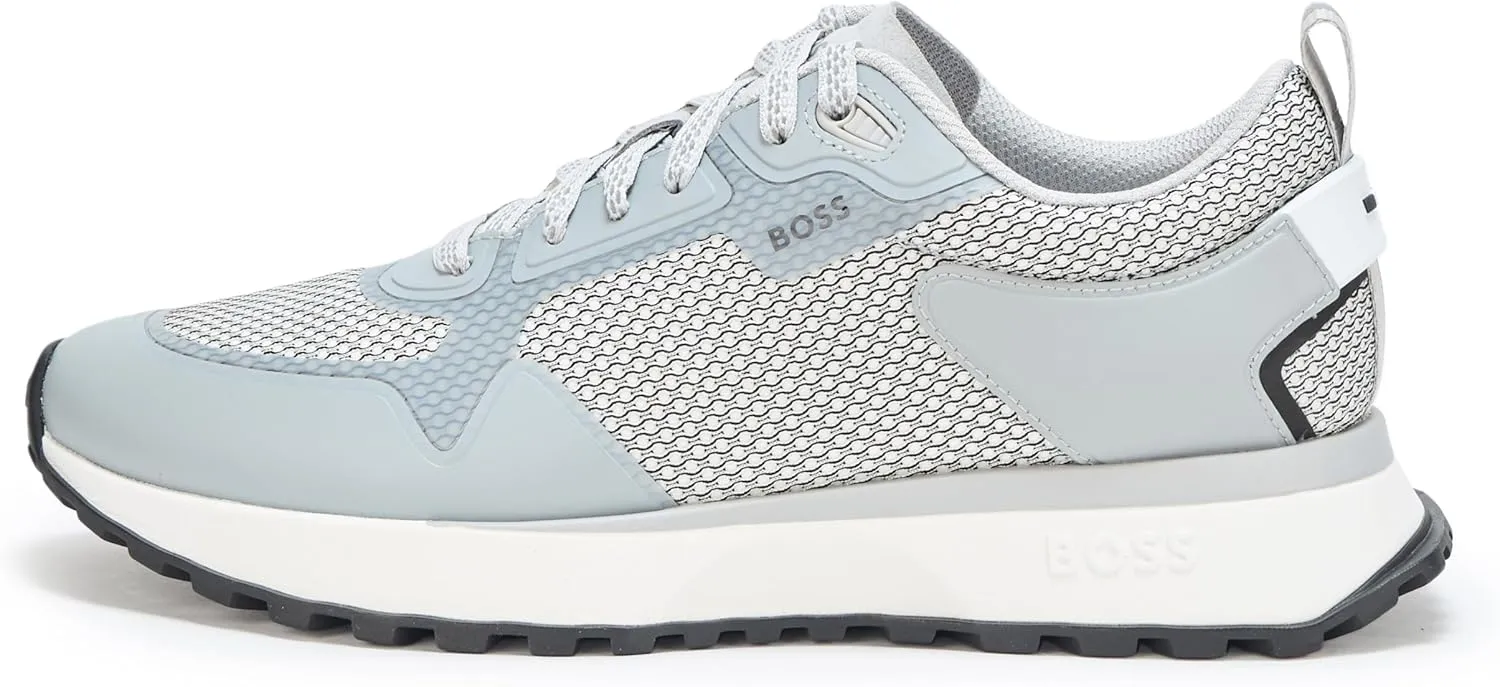 BOSS Men's Big Logo Mesh Mix Lace Up Sneaker