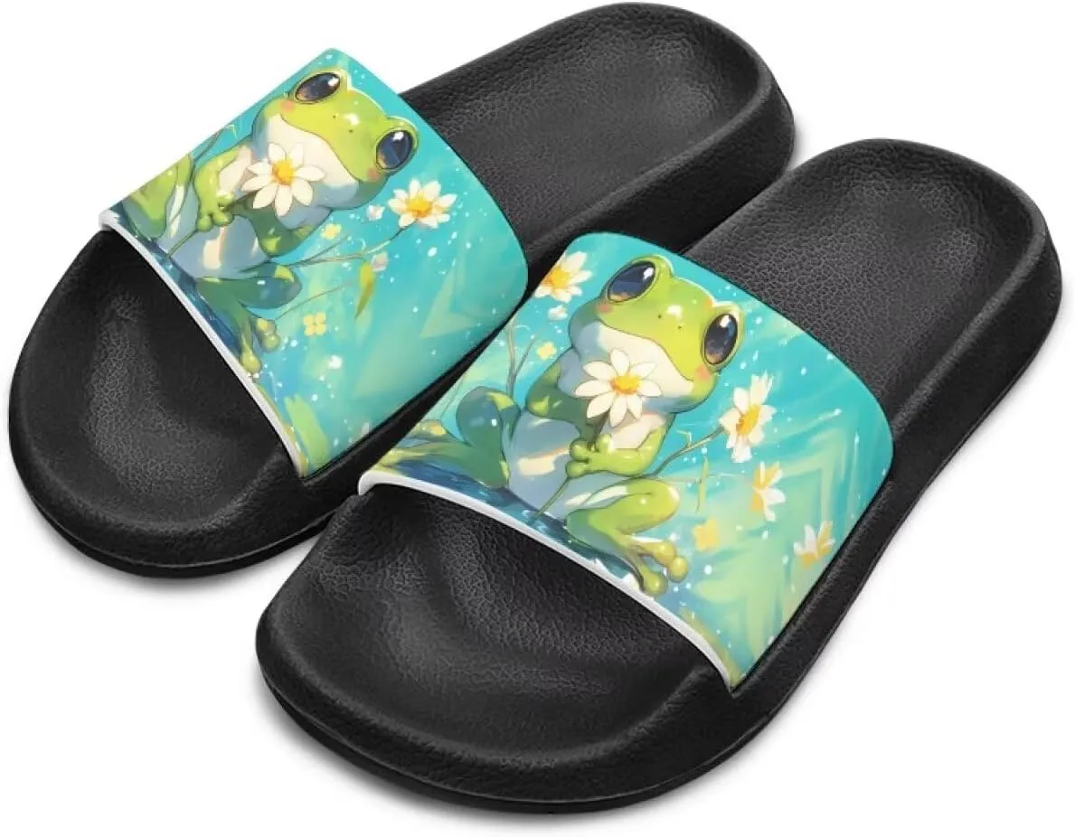 Boy & Girls Slide Sandals Kids Shower Shoes Non Slip Summer Slippers Beach Sandals