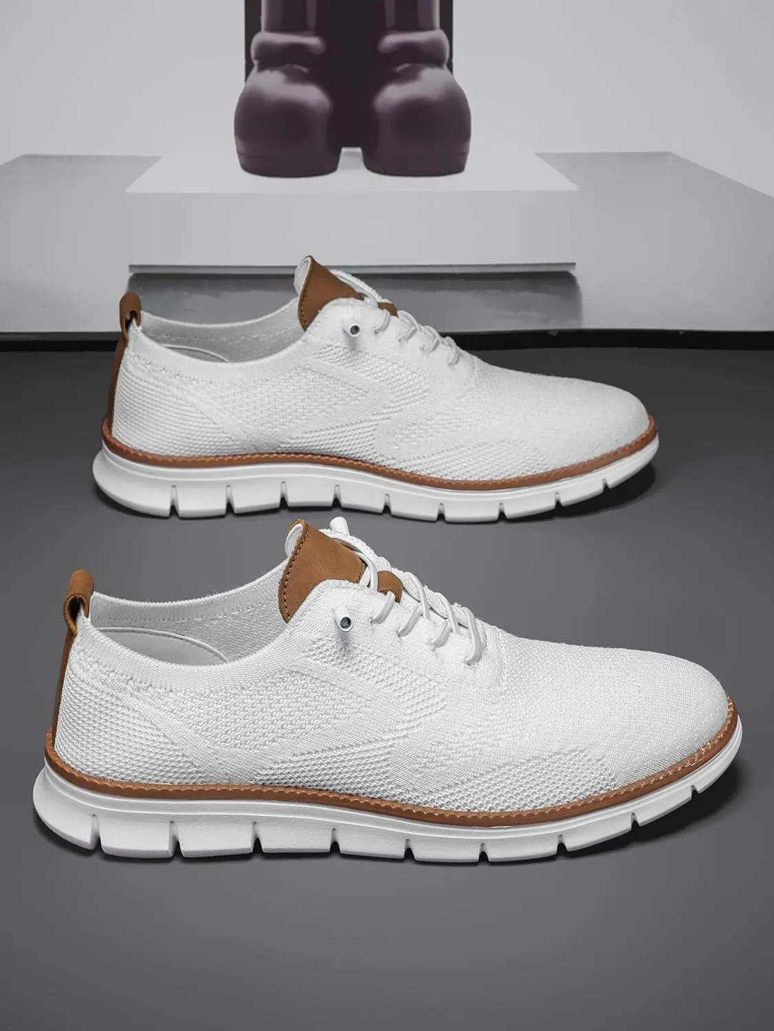 Breeze Men's Mesh Dress Sneakers - Business Shoes