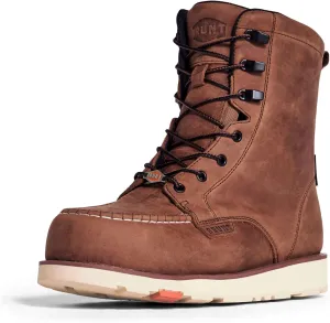 BRUNT The Marin (Comp Toe) - 8" Waterproof Safety Toe Work Boot - Electrical Hazard Rated - Slip   Oil Resistant - Adjustable Width System