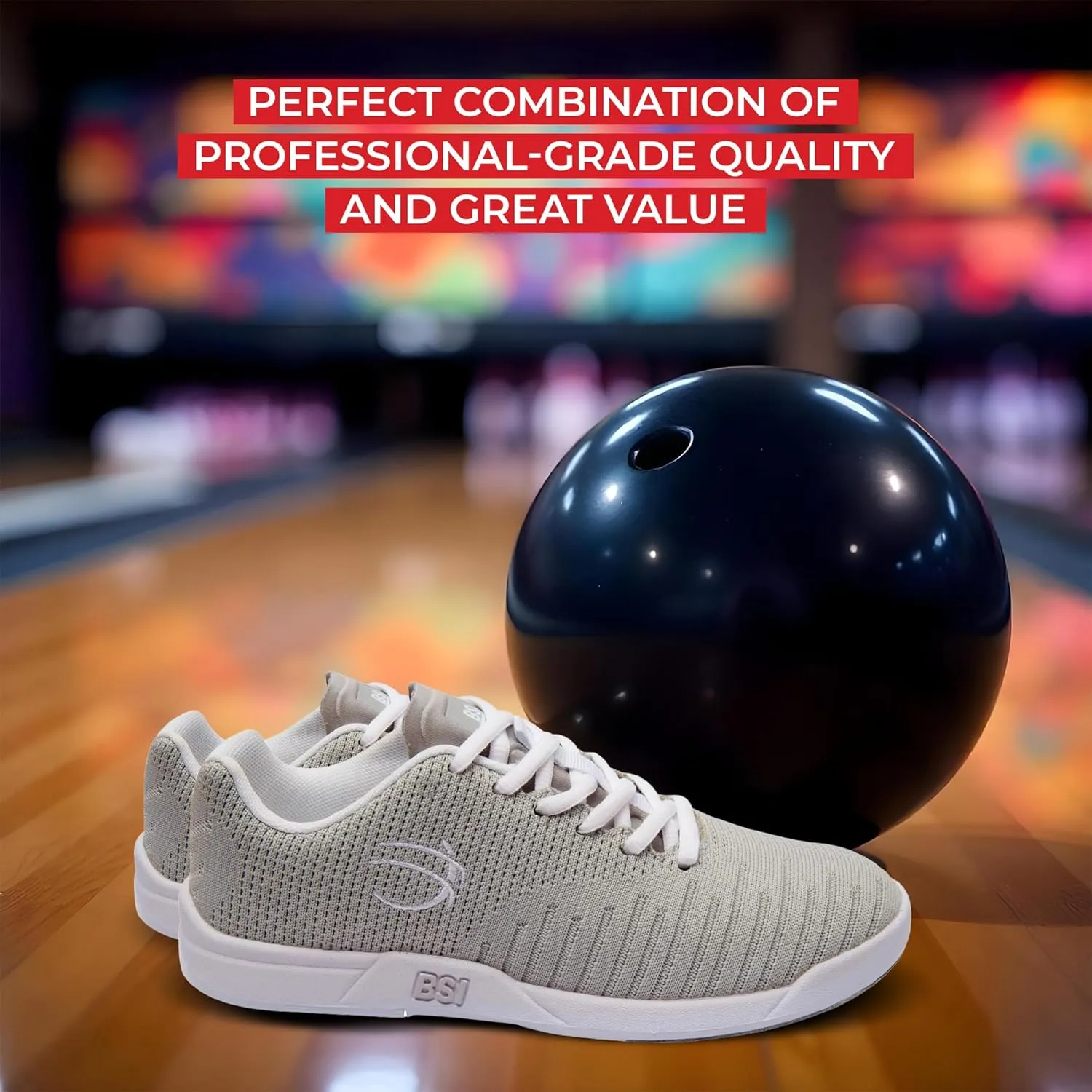BSI BOWLER'S SUPERIOR INVENTORY, INC. Women's Bowling Shoe - Lightweight Shoes with Cushioned Support for Women