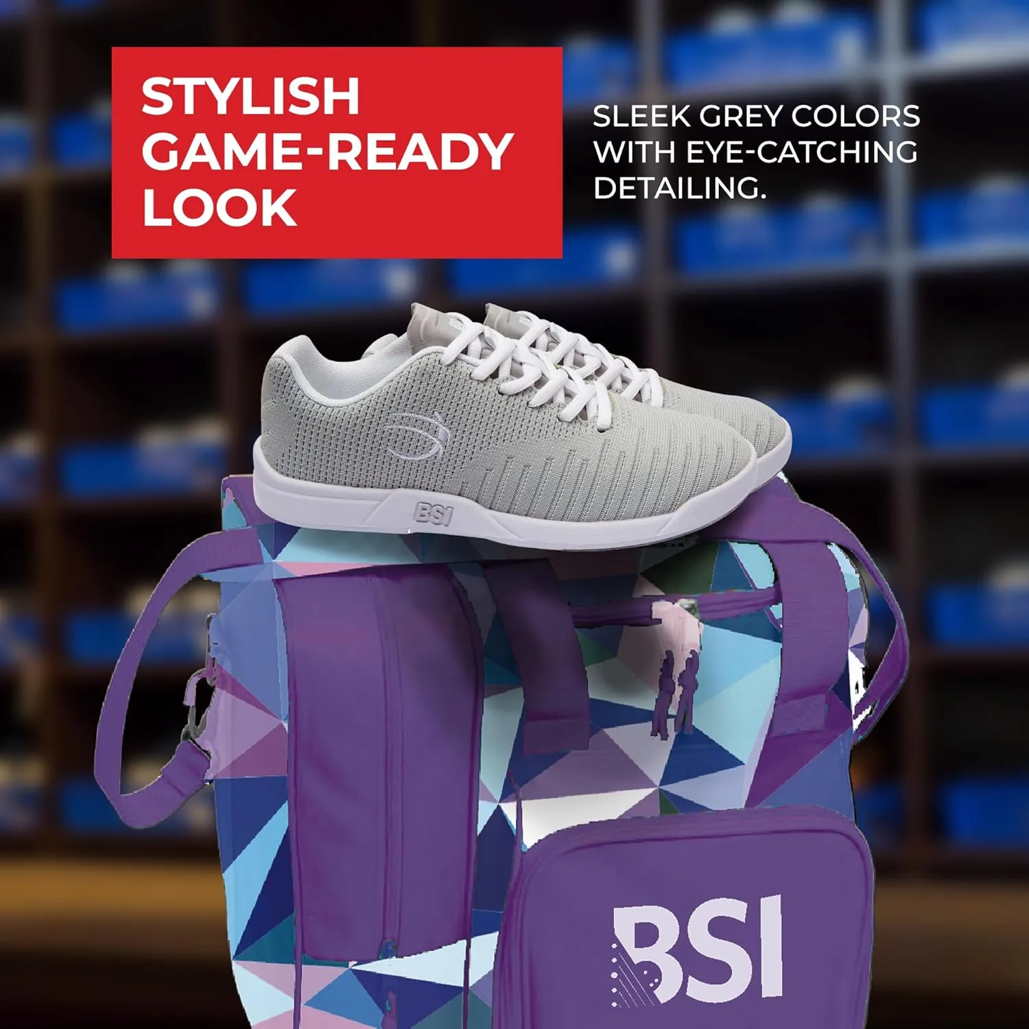 BSI BOWLER'S SUPERIOR INVENTORY, INC. Women's Bowling Shoe - Lightweight Shoes with Cushioned Support for Women
