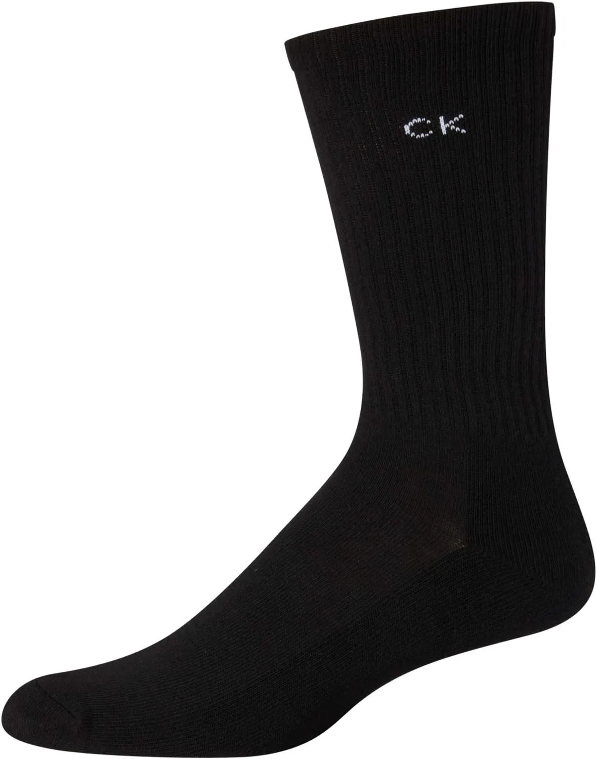 Calvin Klein Men's Dress Crew Socks - 6 Pack Soft Cushioned Non-Binding Cotton Work Dress Socks for Men (Sizes: 7-12)