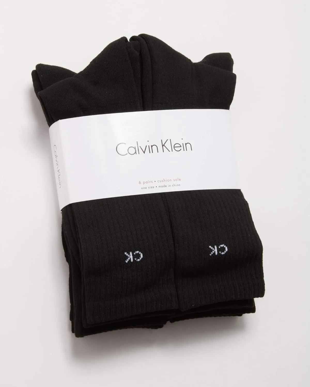 Calvin Klein Men's Dress Crew Socks - 6 Pack Soft Cushioned Non-Binding Cotton Work Dress Socks for Men (Sizes: 7-12)